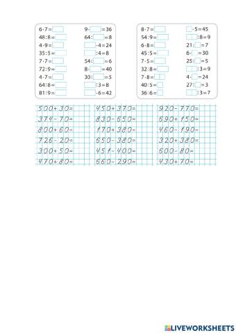 Додаємо і віднімаємо трицифрові числа  на основі нумерації