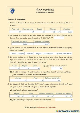 Fuerzas en fluidos 3