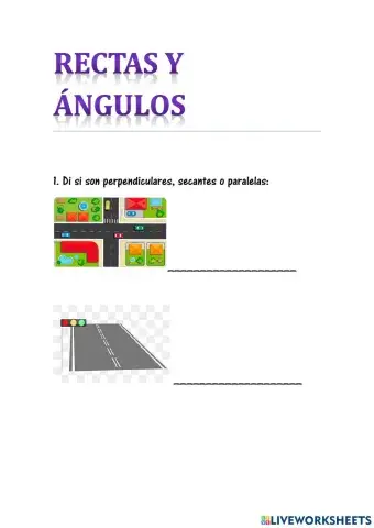 Rectas y ángulos