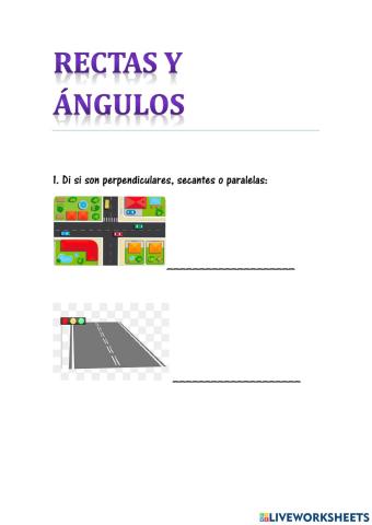 Rectas y ángulos