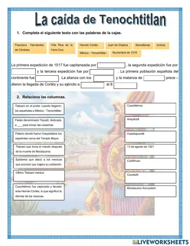 La caída de Tenochtitlan