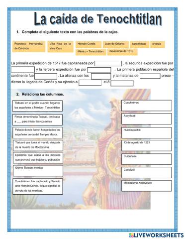 La caída de Tenochtitlan