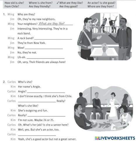 New neighbors and co-workers