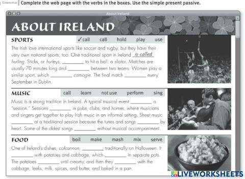 So you want to know about Ireland...