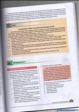 Uji kompetensi ketimpangan sosial