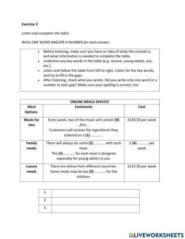 IE2, Unit 8, listening, Exercise 3