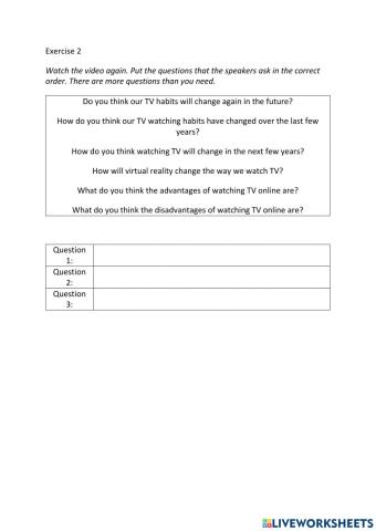 IE3, Unit 7, Speaking, Exercise 2