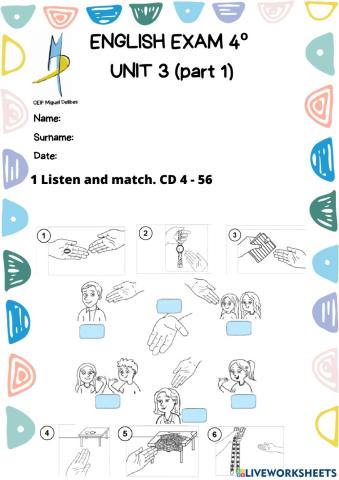 4º EXAM UNIT 3 (part 1)