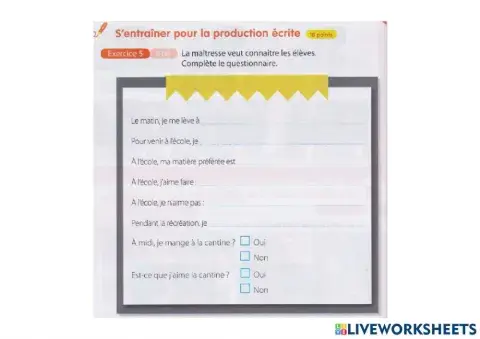 Production écrite - Connaître ses élèves