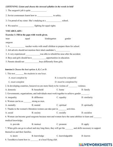 Unit 6. Looking back and Project
