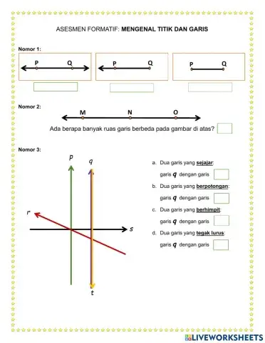 Mengenal titik dan garis
