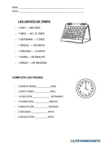 Unitats de temps