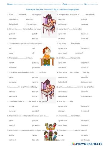 Phrasal verve-Adj with ing-ed-Transitions