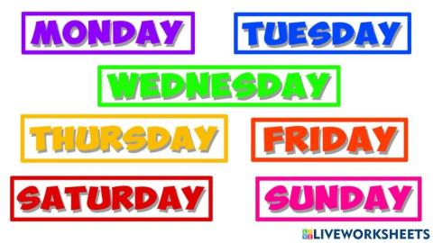 Days of the week