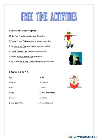 Free time activities