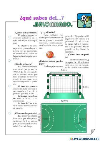 Balonmano reglas