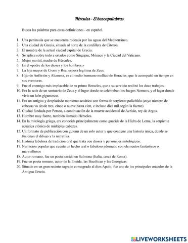 Hércules - El Buscapalabras
