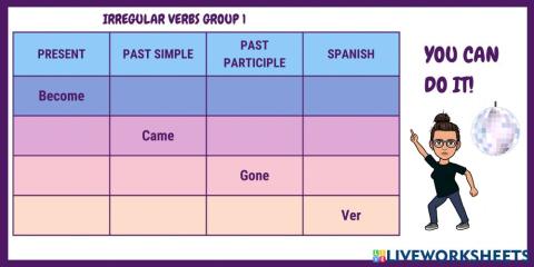 Irregular verbs