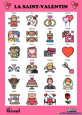 LA SAINT-VALENTIN (24 mots)