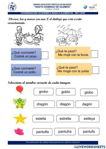 ACTIVIDAD DE SÍLABAS TRABADAS