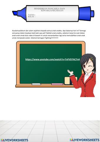 LKPD PKN Kelas 7 K-13 Bab. 5