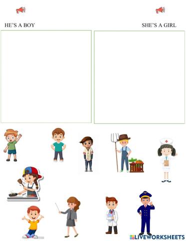 He - she - boy - girl