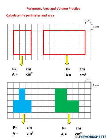 Perimeter, area and volume