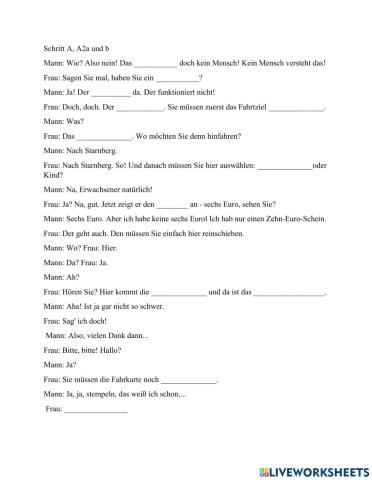 KB - Lektion 9 -Schritt A, A2a und b