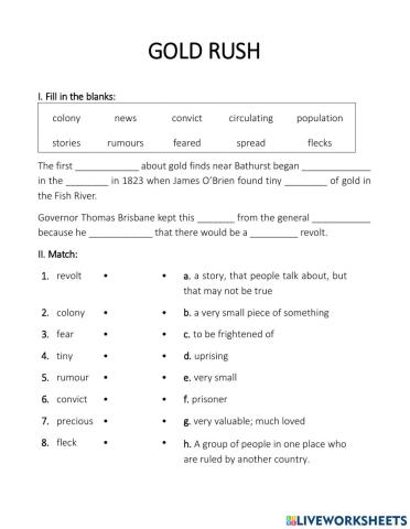 Gold Rush 1 - rumour