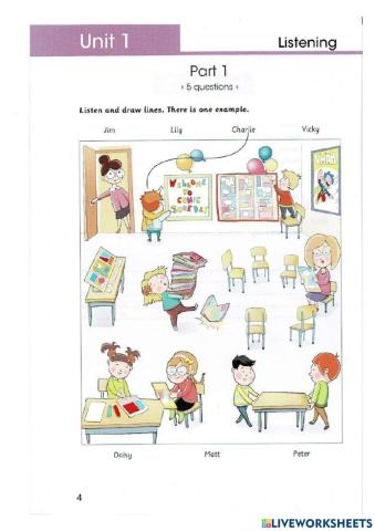 Practice Movers - Listening - Test 1