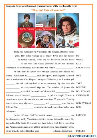 First woman in space