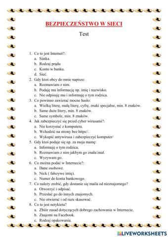 Bezpieczeństwo w sieci