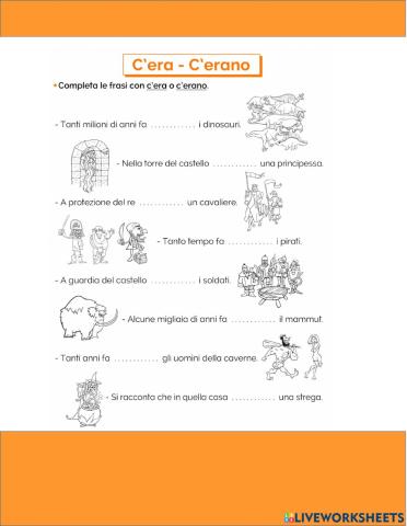 C'è - ci sono - c'era - c'erano 3