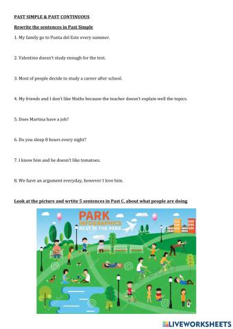 Past simple and past continuous