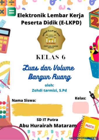 LKPD Luas dan Volume Bangun Ruang