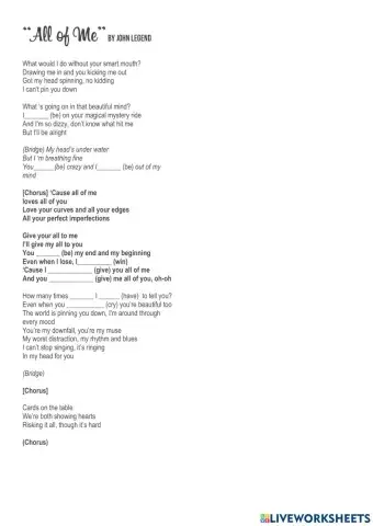 All of me - beginners