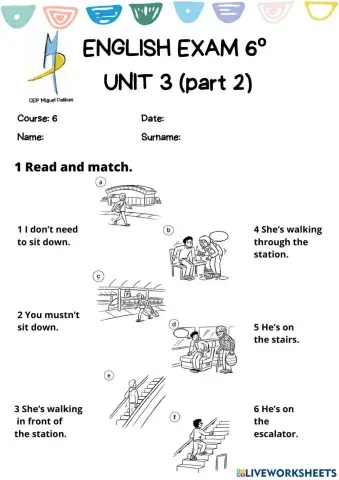 6º EXAM UNIT 3 (part 2)