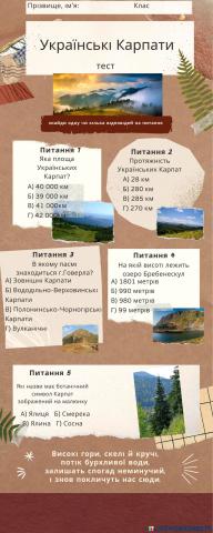 Українські  карпати