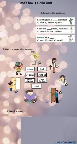 Kid's box 1 Hello unit