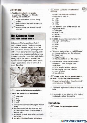 Plastic surgery and phrasal verbs about health