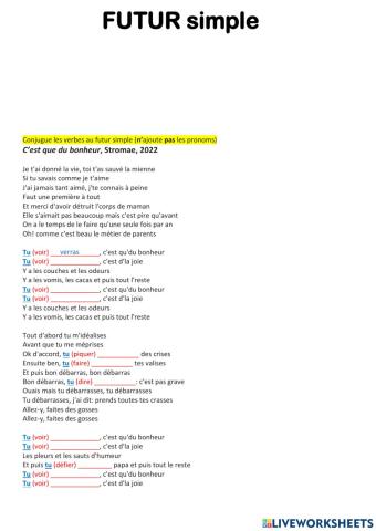 Futur simple - Stromae