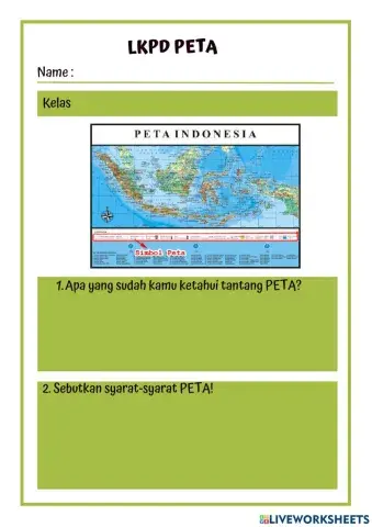 LKPD Peta Kelas 4 SD