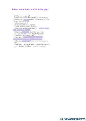 Sol Pre-Int Unit 5 jobs