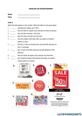 Exercise on advertisement 2023