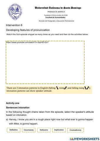 Developing features of pronunciation 6