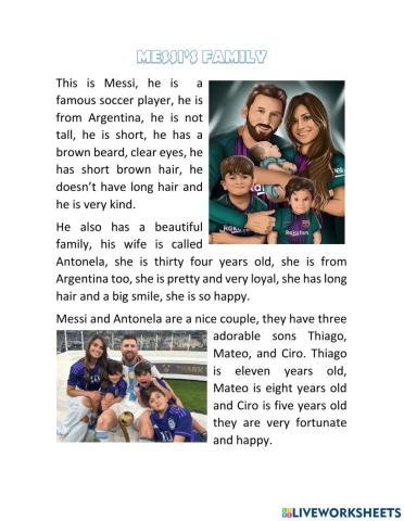 Messi's family