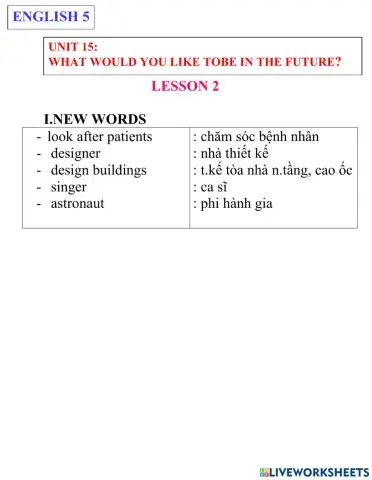 English 5- unit 15- lesson 2