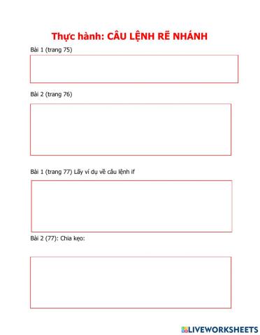 Bài thực hành 7 tin 10