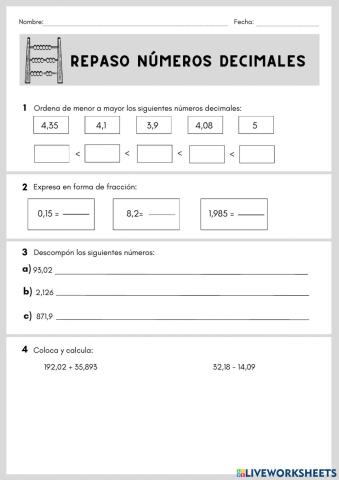 Números decimales