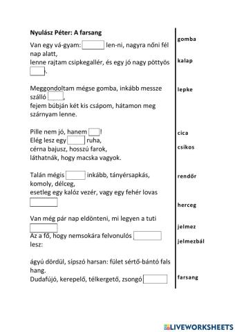 Nyulász Péter Farsang